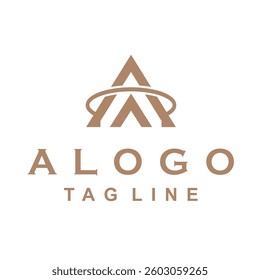 A Logo. Letter A Up Icon