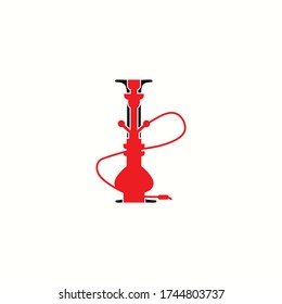 Logo-Buchstabe i mit Symbol-Shisha-Vektordesign