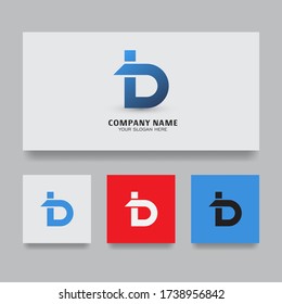 Logo Letter Initial I and D or B Design