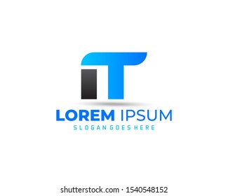 IT Logo Letter Initial Logo Designs Template 