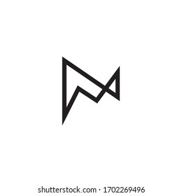 logo letter Initial M for branding identity