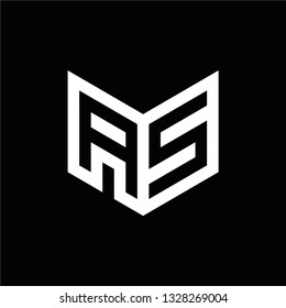 AS Logo Letter Initial Monogram Capital Designs Templete