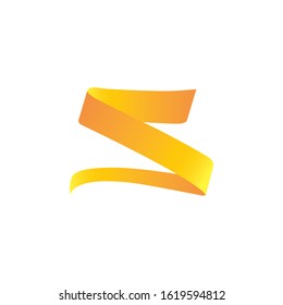 Logo letter initial S ribbon Profesional Gradient