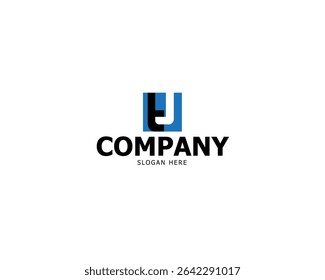 Logo Letter Initial T and J For your Company Simple Vector