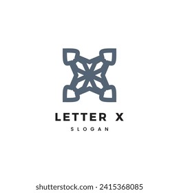 Logo-Letter Initial X für Unternehmen