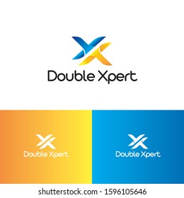 Logo letter initial X expert Company Fintech