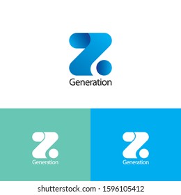 Logo Letter Initial Z Generation Company Fintech Financial Technology