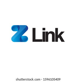 Logo letter initial Z link Company Fintech Financial Technology