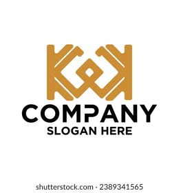 logo with letter initials k a  G