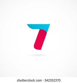 Logo I letter. Isolated on white background. Vector illustration, eps 10.