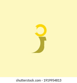 Letra de logotipo J vector abstracto