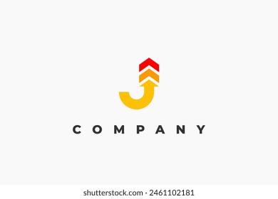 logo letter j arrow roof top