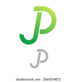 logo letter j d design vector
