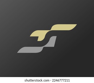 The logo is the letter J, S and R. Unique and elegant.