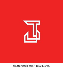 Logo Letter J Or T and J Monogram Design, Simple Icon Initial T and J.