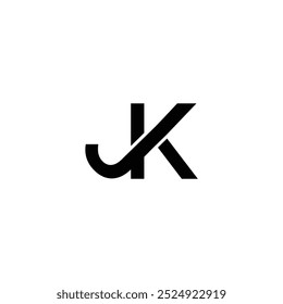 Logo Letter JK Simple Modern