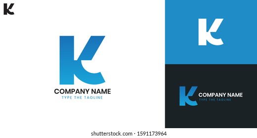 Logo Letter K - All elements on this template are editable with vector software.