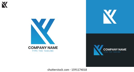 Logo Letter K - All elements on this template are editable with vector software.