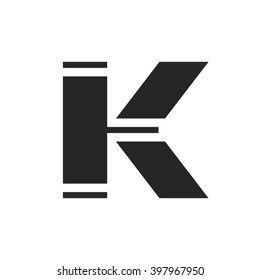 Logo for letter K. Design concept