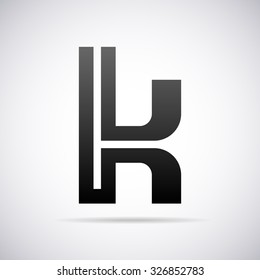 Logo for letter K. Design template