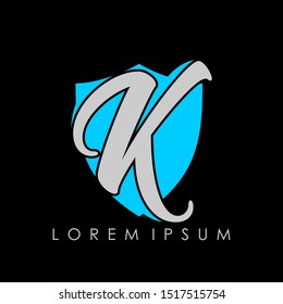 Logo with Letter K. Modern Design