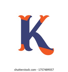 logo letter K and White Background