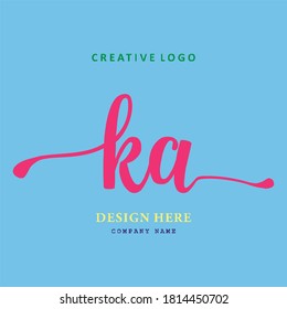 logo letter KA. simple, elegant, easy to understand and authoritative