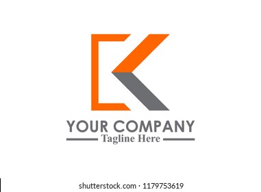 Logo Letter Kc K Flat Square Stock Vector (Royalty Free) 1179753619 ...