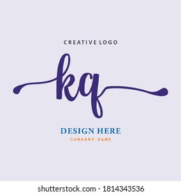 logo letter KQ. simple, elegant, easy to understand and authoritativ