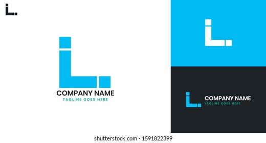 Logo Letter L - All elements on this template are editable with vector software.