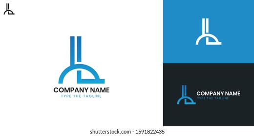 Logo Letter L - All elements on this template are editable with vector software.