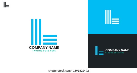 Logo Letter L - All elements on this template are editable with vector software.