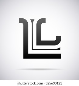 Logo for letter L. Design template