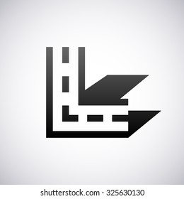 Logo for letter L. Design template