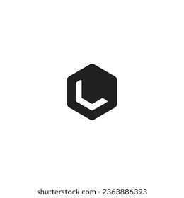 Logo of the letter L inside the hexagon