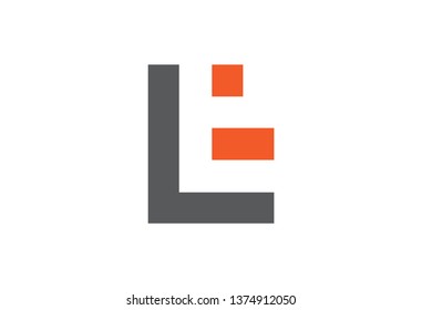 logo letter l and t