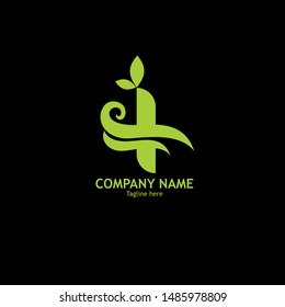 Logo I Letter And Leaf Logo Design