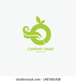 Logo Letter And Leaf Logo Design 