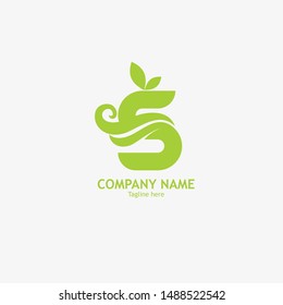 Logo Letter And Leaf Logo Design 