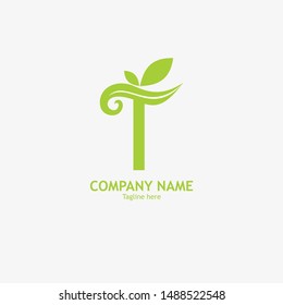 Logo Letter Leaf Logo Design Stock Vector (Royalty Free) 1488522548 ...