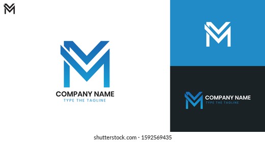Logo Letter M - All elements on this template are editable with vector software.