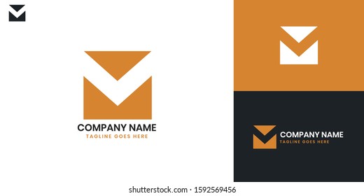 Logo Letter M - All elements on this template are editable with vector software.