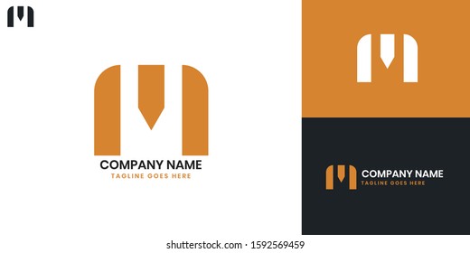 Logo Letter M - All elements on this template are editable with vector software.