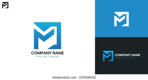 Logo Letter M - All elements on this template are editable with vector software.
