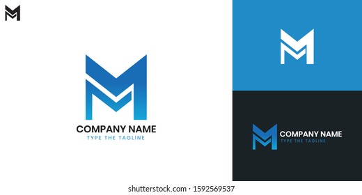 Logo Letter M - All elements on this template are editable with vector software.