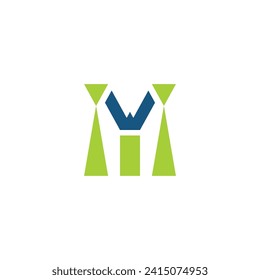 Logo-Buchstaben M-BauVektorgrafik