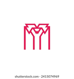 vector de construcción de letra M