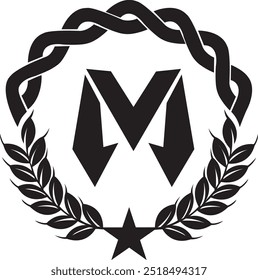 Logo Buchstabe M Designvorlage