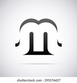 Logo for letter M. Design template
