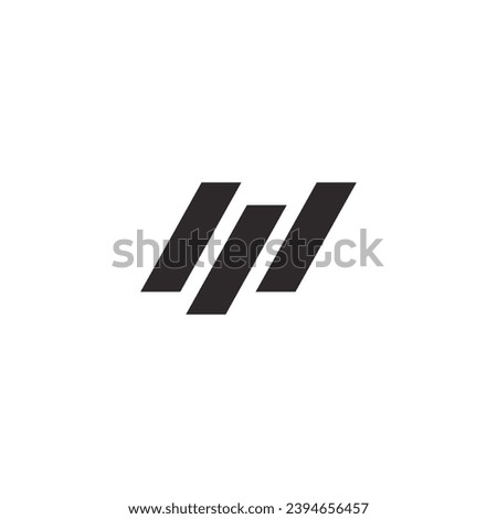 Logo letter M design template element